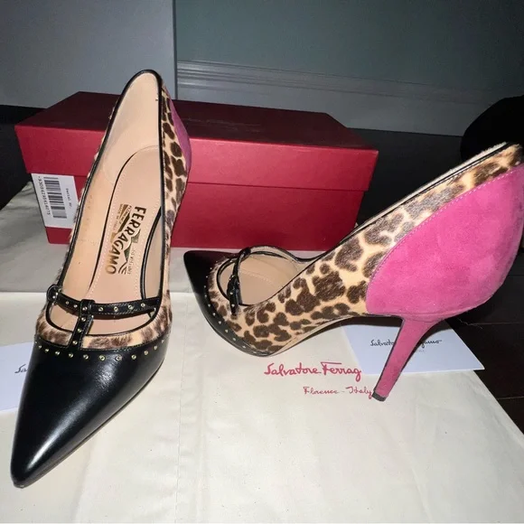 SALVATORE FERRAGAMO BEAUTIFUL SHOE / PUMP size 37.5 (7.5)